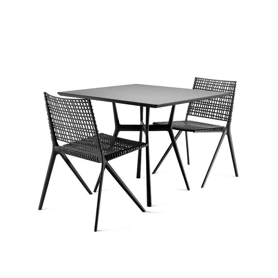 TRIBÙ outdoor bistrot table 80x80 cm BRANCH