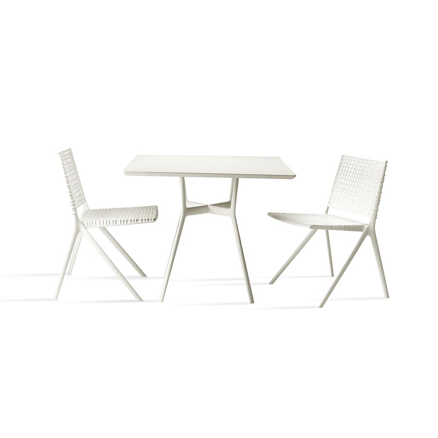 TRIBÙ outdoor bistrot table 90x90 cm BRANCH