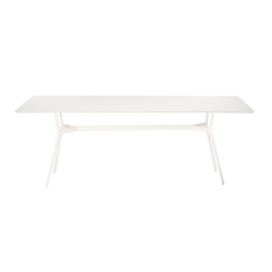 TRIBÙ outdoor rectangular table 210 x 98 cm BRANCH