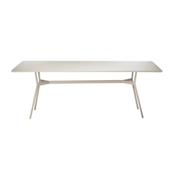 TRIBÙ outdoor rectangular table 210 x 98 cm BRANCH