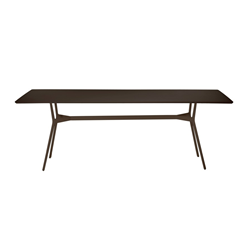 TRIBÙ outdoor rectangular table 210 x 98 cm BRANCH