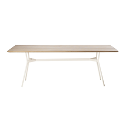 TRIBÙ outdoor rectangular table 300 x 110 cm BRANCH