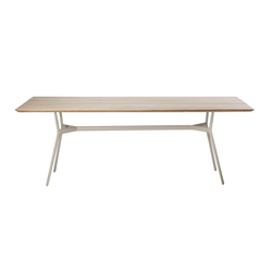 TRIBÙ outdoor rectangular table 300 x 110 cm BRANCH