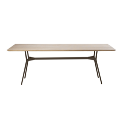 TRIBÙ outdoor rectangular table 300 x 110 cm BRANCH