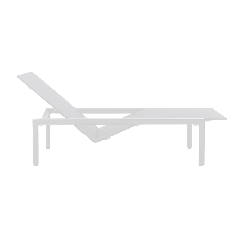 TRIBÙ bain de soleil d'extérieur ILLUM (Blanc - Aluminium)