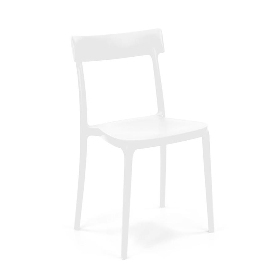 CONNUBIA set de 4 chaises ARGO (Blanc Optique - Polypropylène)
