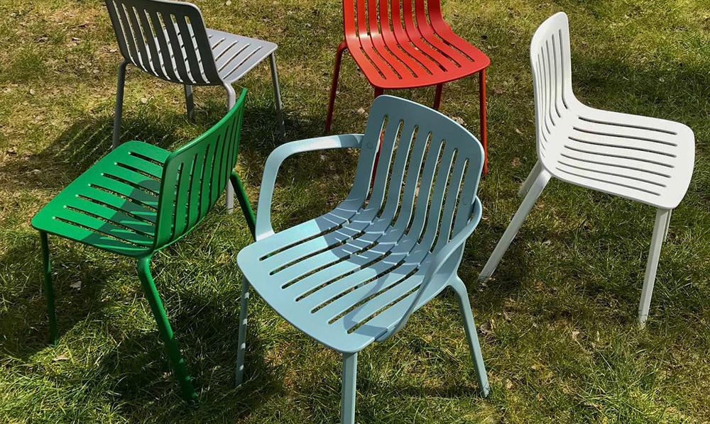 MAGIS set of 2 chairs without arms PLATO