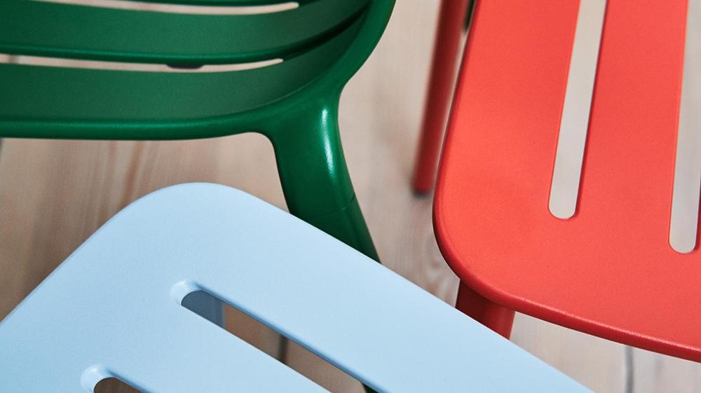 MAGIS set of 2 chairs without arms PLATO