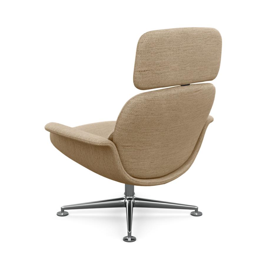 KNOLL fauteuil pivotant KN02 en tissu avec dossier haut inclinable