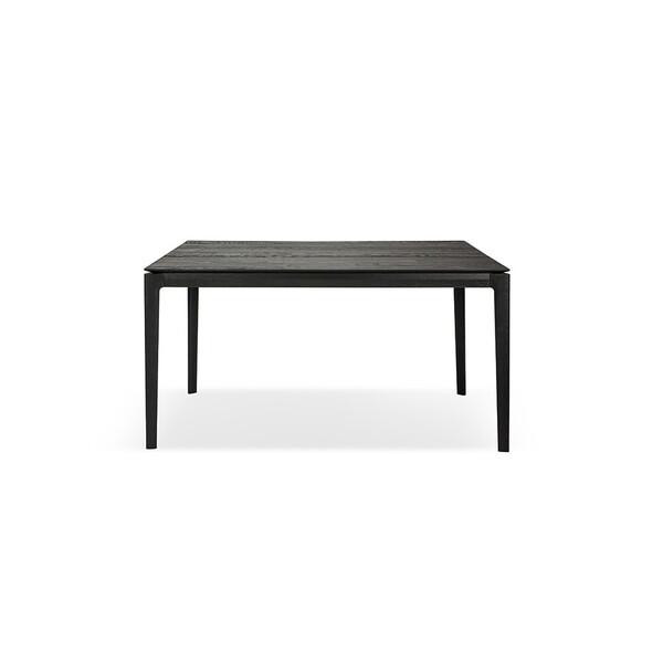 ETHNICRAFT table rectangulaire BOK (160 x 80 x 76 cm - Chêne teint noir)