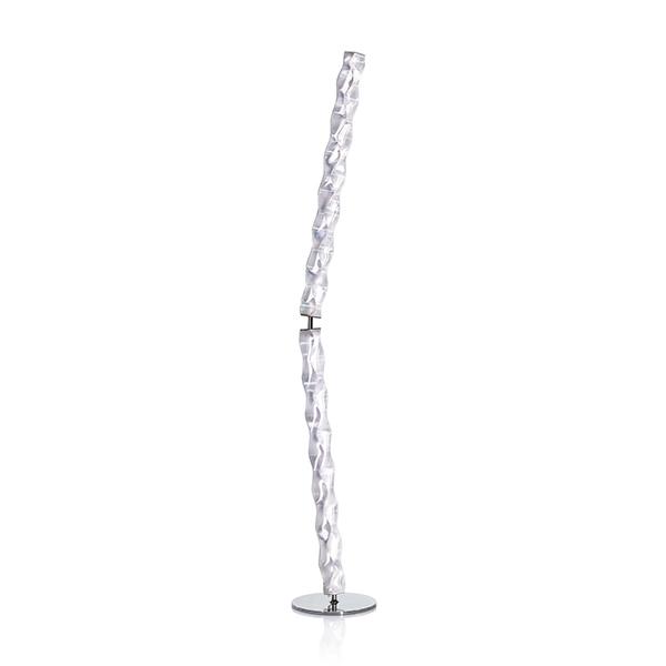 SLAMP lampadaire HUGO (Prisme - Lentiflex®, acier inox)