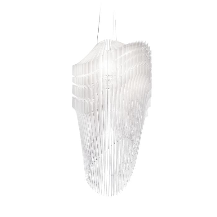 SLAMP lampe à suspension AVIA XL (White fade - Cristalflex® / Lentiflex®)