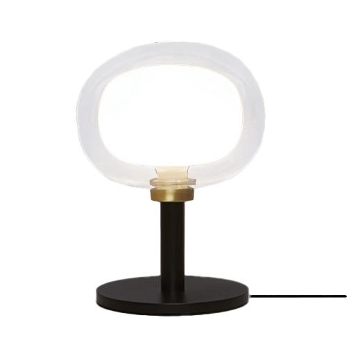 TOOY lampe de table NABILA 552.32 (Laiton brossé, transparent - verre et métal)
