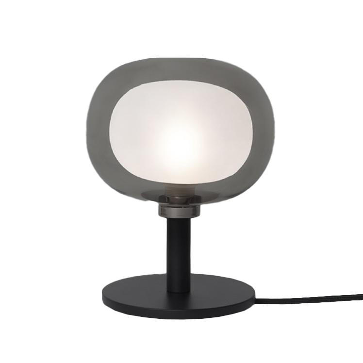 TOOY lampe de table NABILA 552.32 (Chrome noir, fumé - verre et métal)