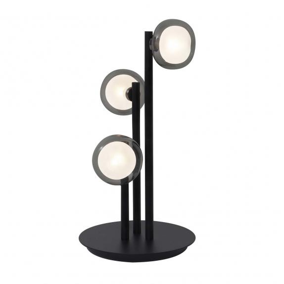TOOY lampe de table NABILA 552.33 (Chrome noir, fumé - verre et métal)