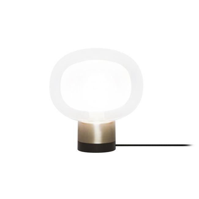 TOOY lampe de table NABILA 552.36 (Laiton brossé, transparent - verre et métal)