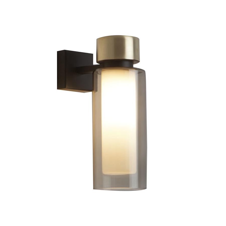TOOY lampe murale applique OSMAN 560.41 (Laiton brossé, fumé - verre et métal)