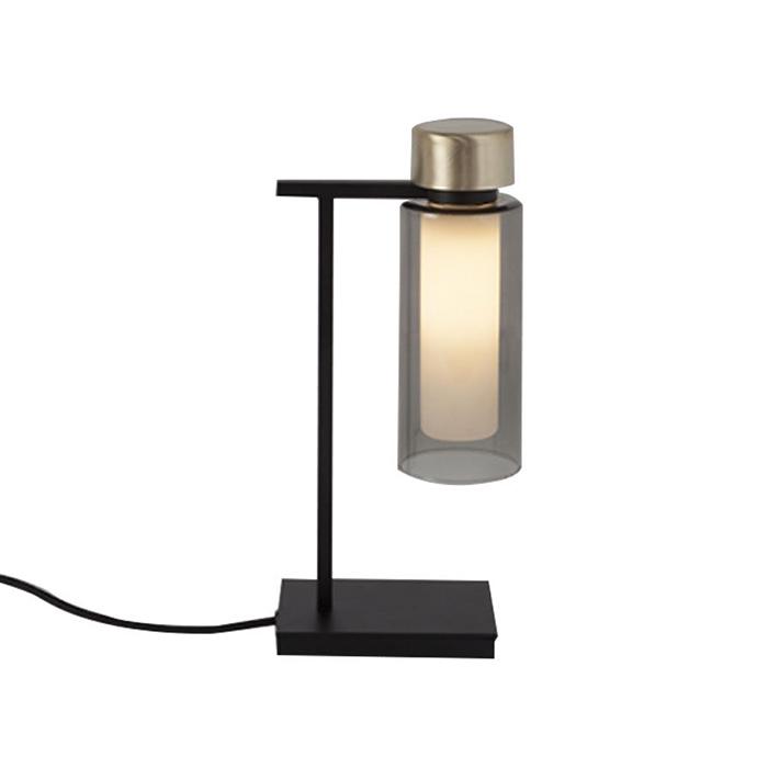 TOOY lampe de table OSMAN 560.31 (Laiton brossé, fumé - verre et métal)
