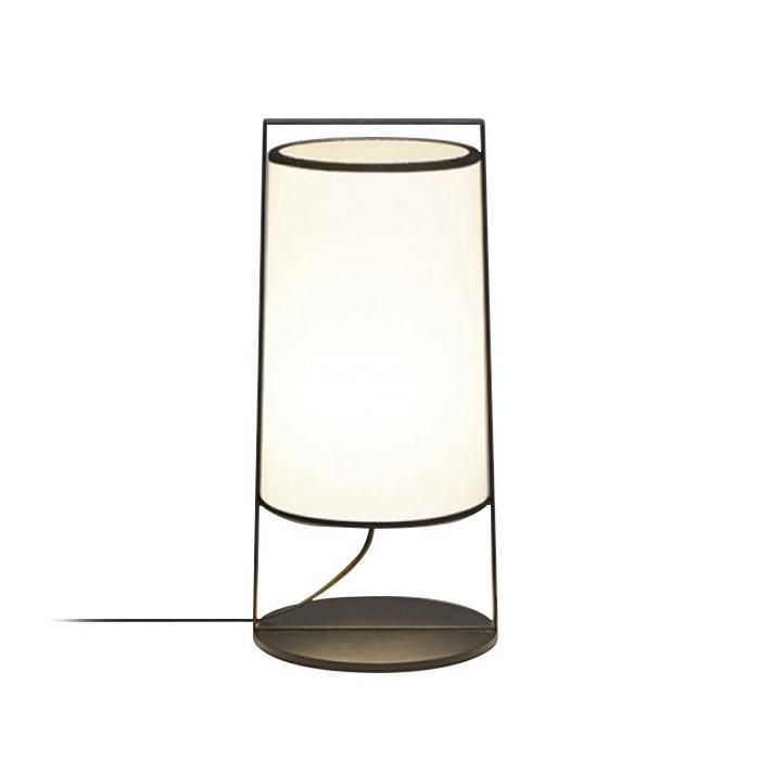 TOOY lampe de table MACAO 551.32 (Blanc - tissu et métal)