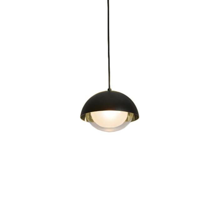 TOOY lampe à suspension MUSE 554.22 (Laiton brossé - verre et métal)