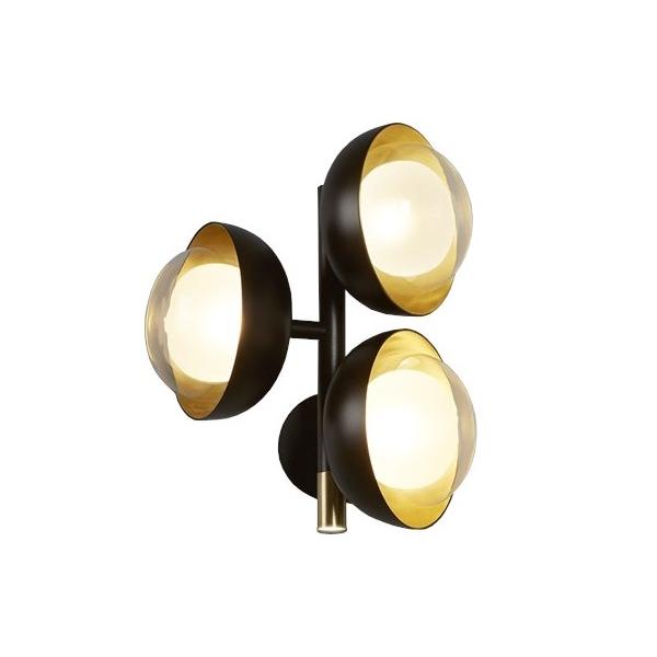 TOOY lampe murale applique MUSE 554.44 (Laiton brossé - verre et métal)