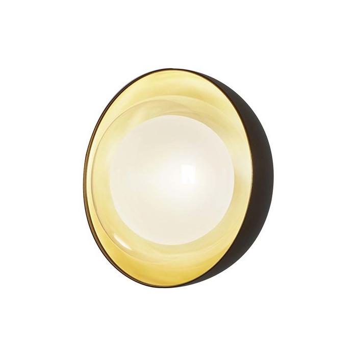 TOOY lampe murale applique ou plafond plafonnier MUSE 554.72 (Laiton brossé - verre et métal)