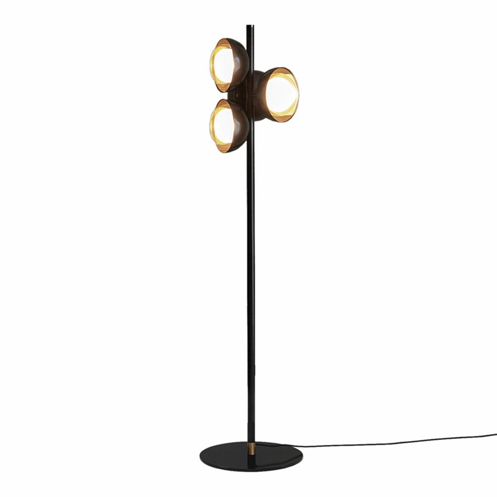 TOOY lampadaire MUSE 554.65 (Laiton brossé - verre et métal)
