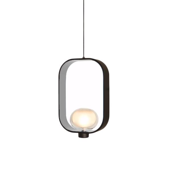TOOY lampe à suspension FILIPA 555.22 (Gris sable - verre et métal)