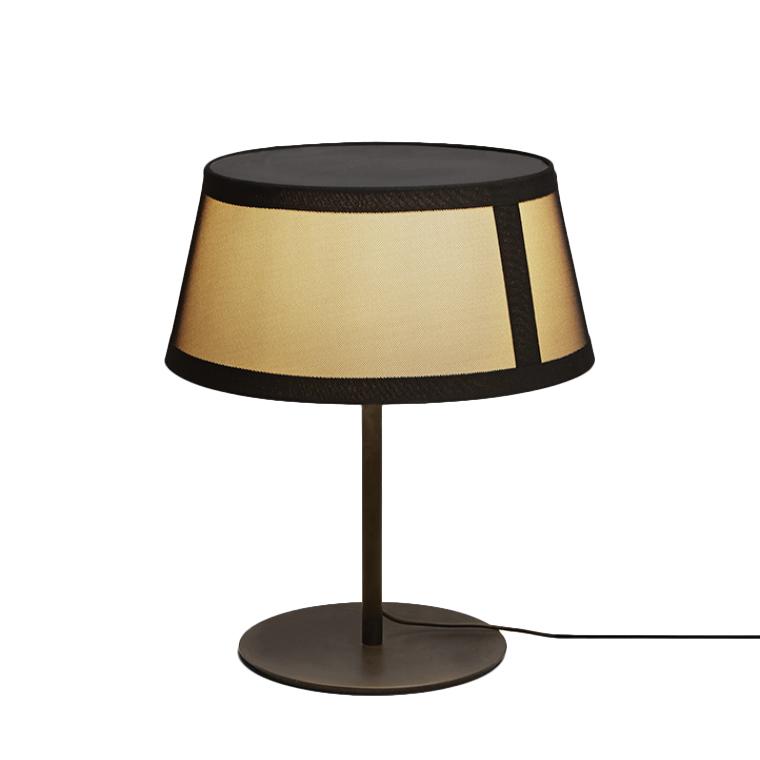 TOOY lampe de table LILLY 558.32 (Beige avec maille noire - verre et métal)