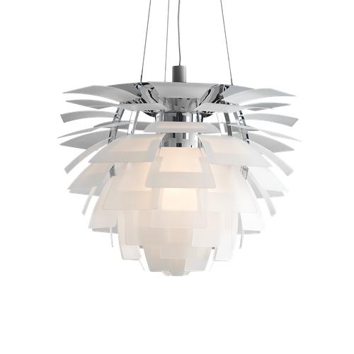 LOUIS POULSEN lampe à suspension PH ARTICHOKE GLASS LED (Ø 84 cm, 2700K - Verre sablé transparent)