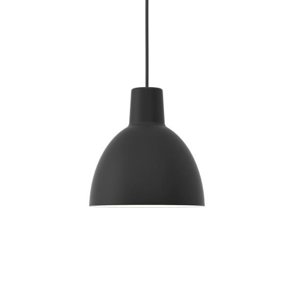 LOUIS POULSEN lampe à suspension TOLDBOD Ø 25 cm (Noir - Allumino)