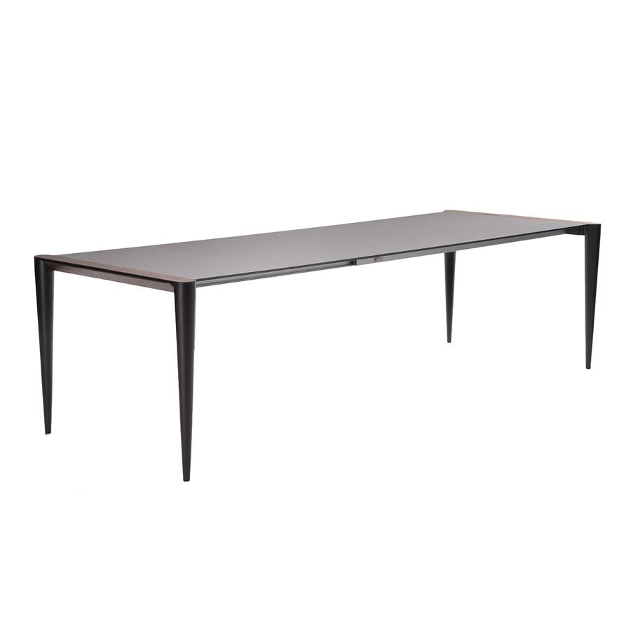 HORM extensible rectangular table BOLERO with Hamilton steel Fenix top