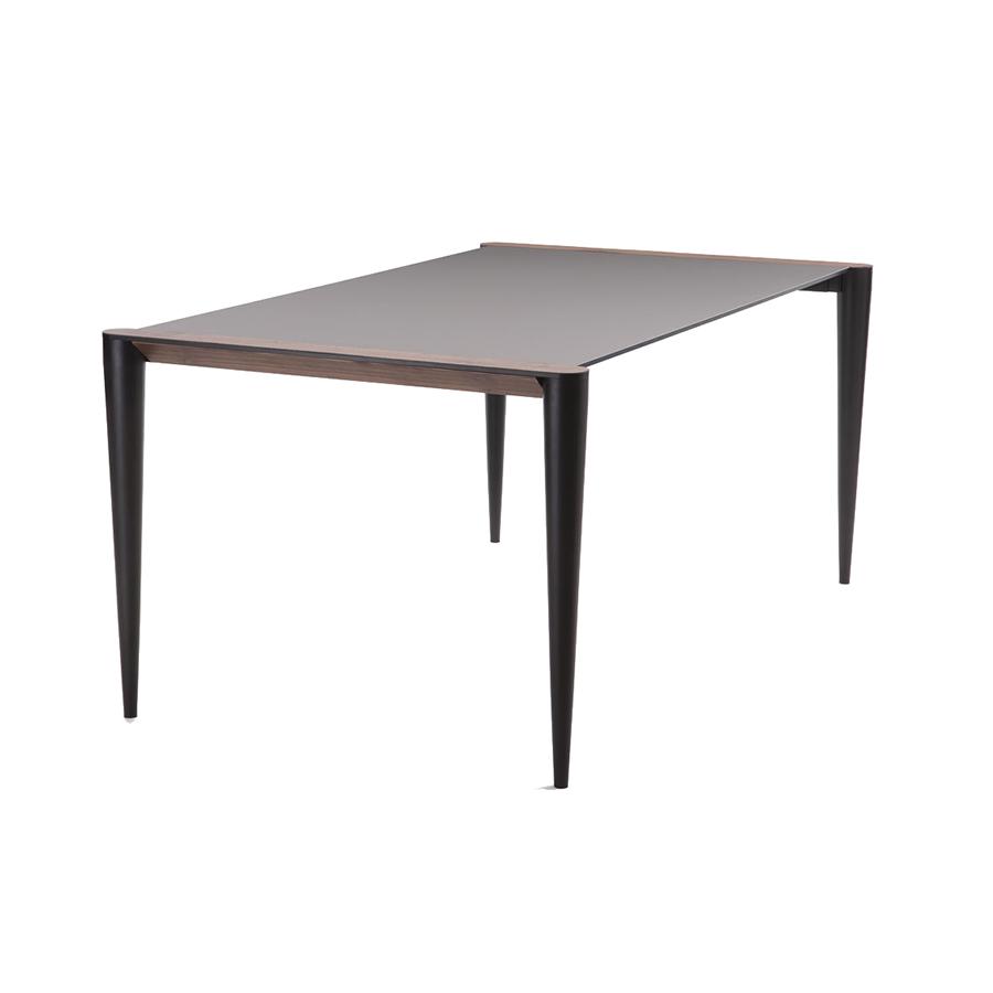 HORM extensible rectangular table BOLERO with Hamilton steel Fenix top