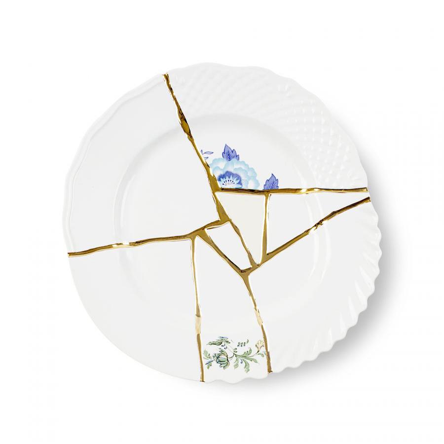 SELETTI set de 6 assiettes de diner KINTSUGI 09613