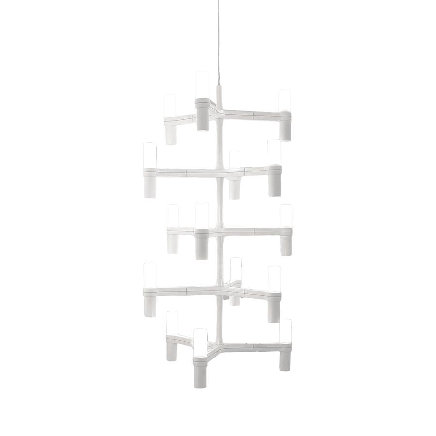 NEMO lampe à suspension CROWN MULTI (Blanc - Aluminium)