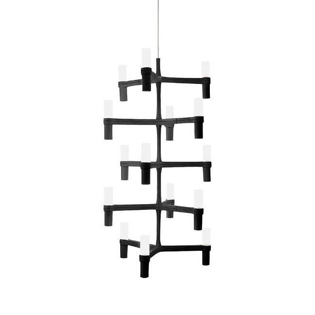 NEMO lampe à suspension CROWN MULTI (Noir - Aluminium)