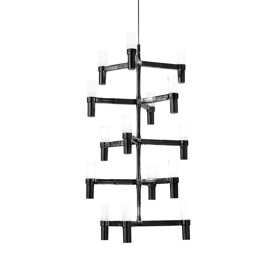 NEMO lampe à suspension CROWN MULTI (Plaqué noir - Aluminium)