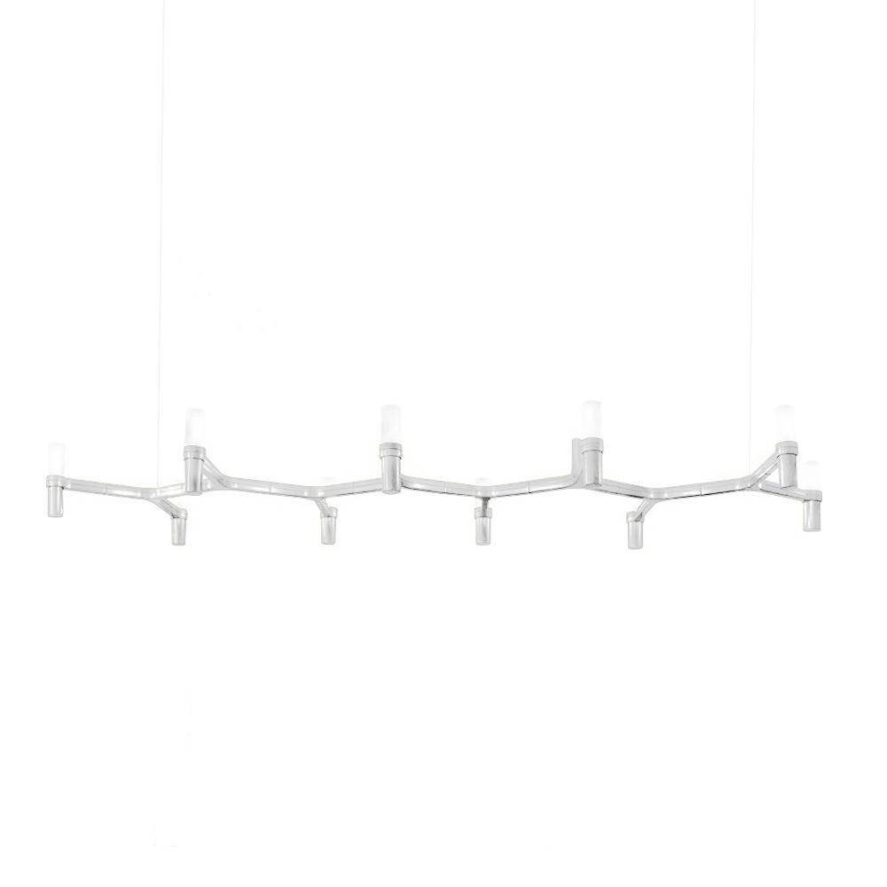 NEMO lampe à suspension CROWN PLANA LINEA (Blanc - Aluminium)