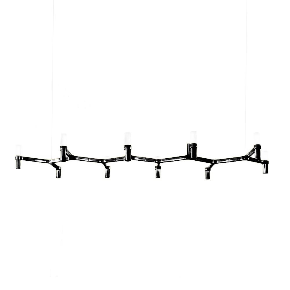 NEMO lampe à suspension CROWN PLANA LINEA (Plaqué noir - Aluminium)