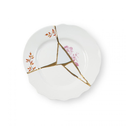 SELETTI set of 6 dessert plates KINTSUGI 09601