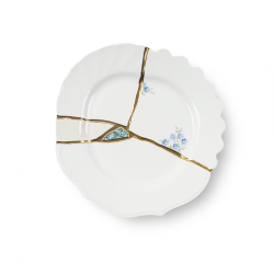SELETTI set of 6 dessert plates KINTSUGI 09603
