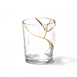 SELETTI set of 6 glasses KINTSUGI GLASS 09656