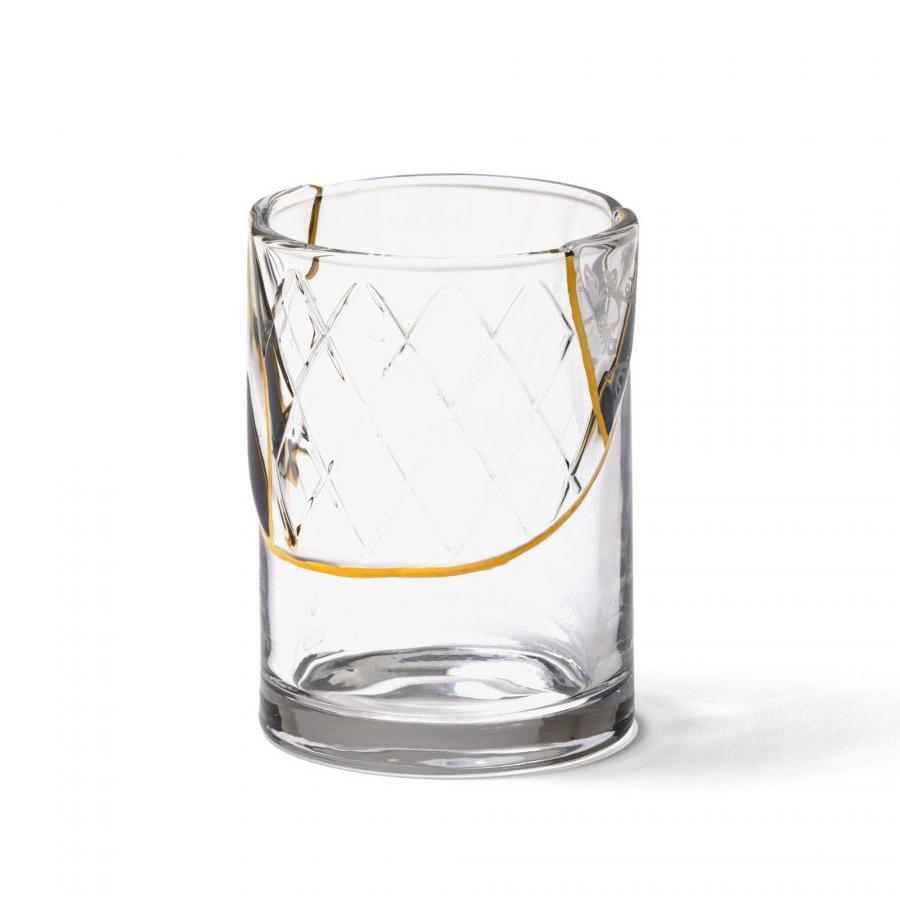 SELETTI set of 6 glasses KINTSUGI GLASS 6x09657
