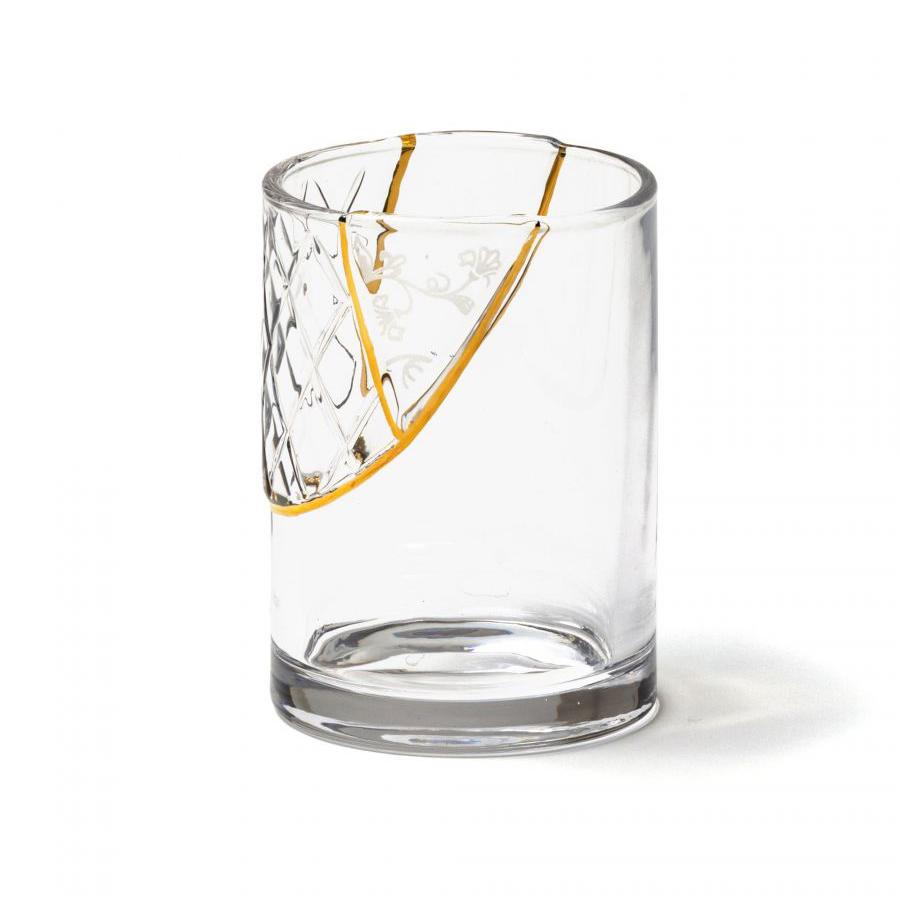 SELETTI set of 6 glasses KINTSUGI GLASS 6x09657