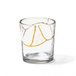 SELETTI set of 6 glasses KINTSUGI GLASS 6x09658