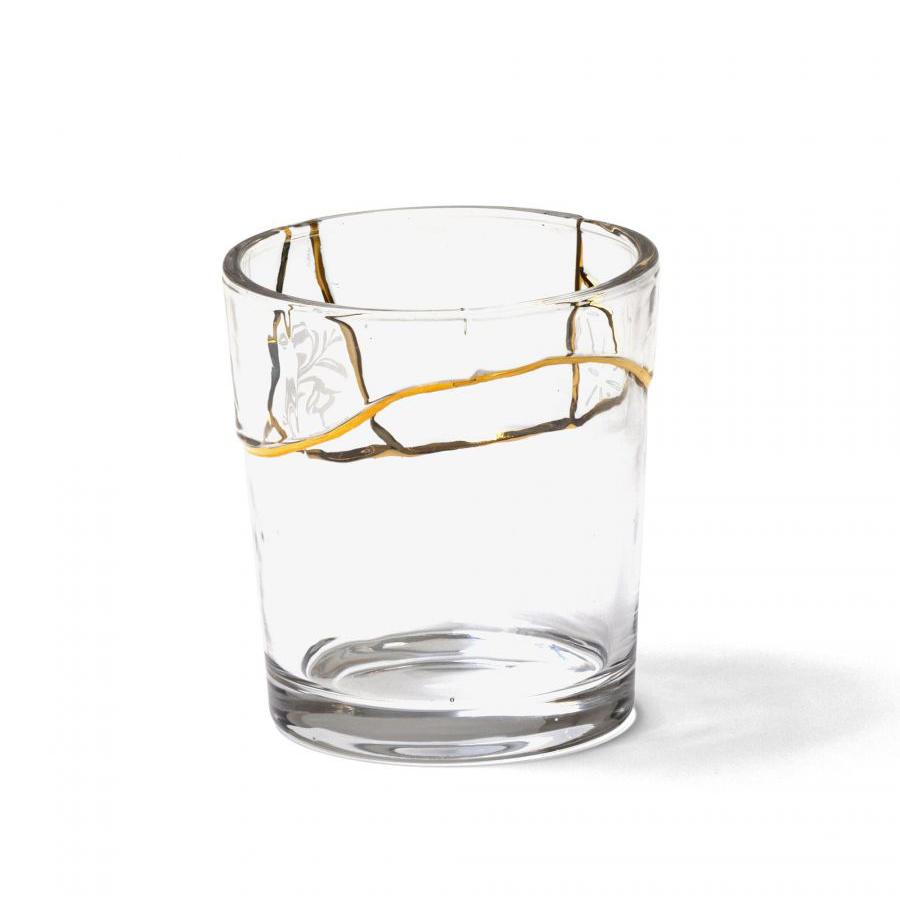 SELETTI set of 6 glasses KINTSUGI GLASS 6x09658