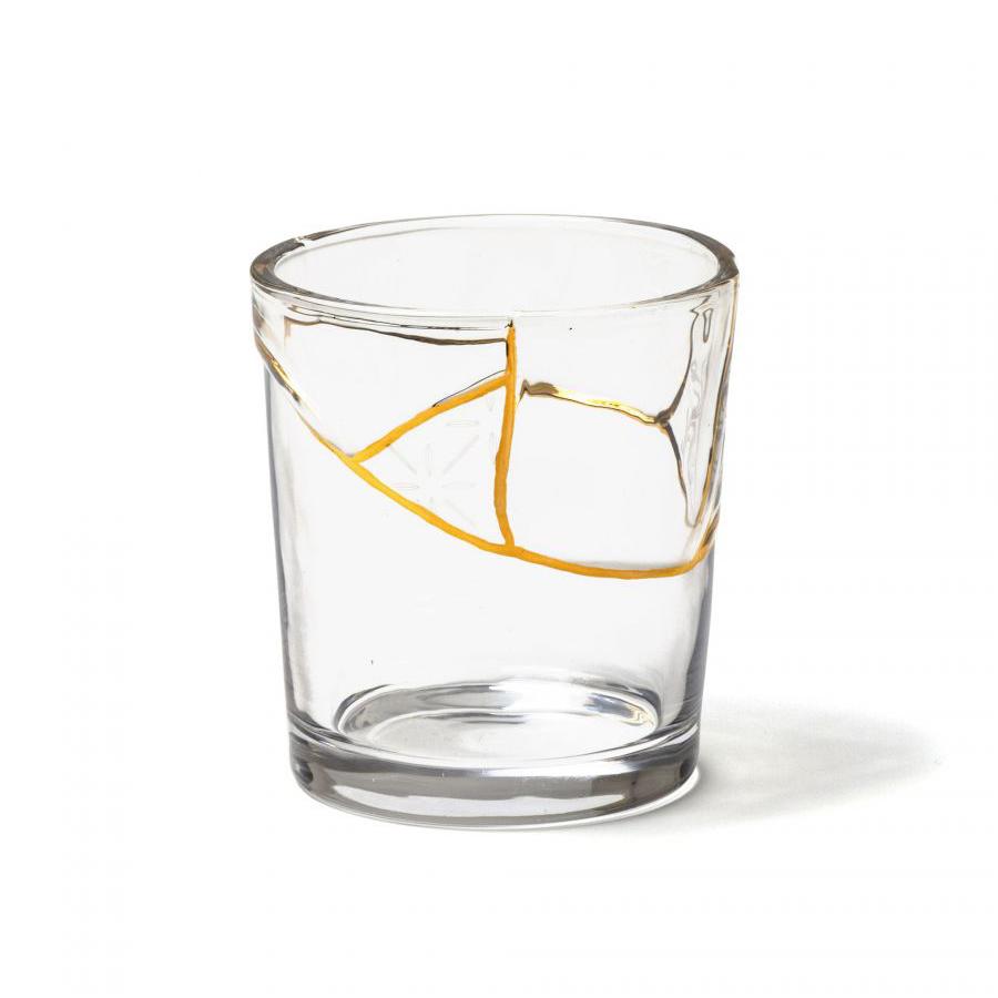 SELETTI set of 6 glasses KINTSUGI GLASS 6x09658