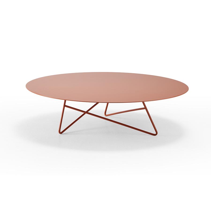 MEME DESIGN table basse ERMIONE Ø 90 cm (Couleurs RAL de votre choix - Métal)