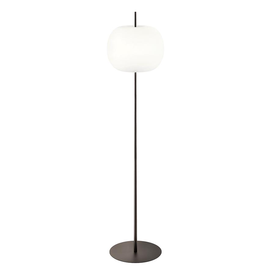 KDLN KUNDALINI lampadaire KUSHI XL (Noir - Verre soufflé et métal)