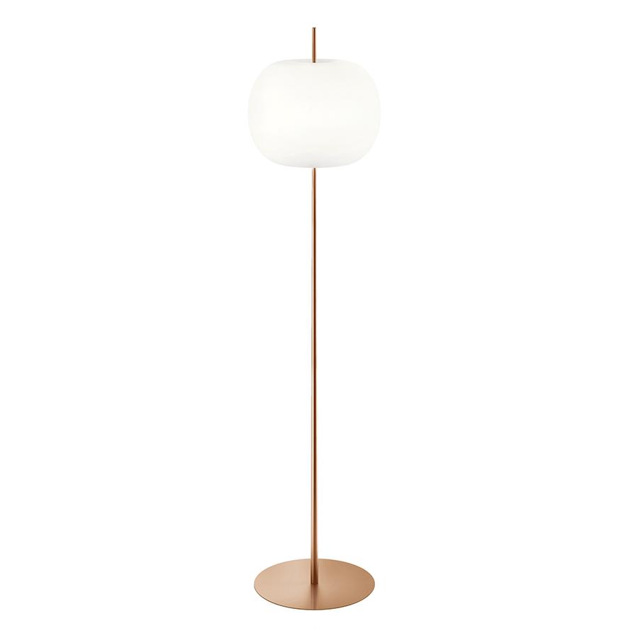 KDLN KUNDALINI lampadaire KUSHI XL (Cuivre - Verre soufflé et métal)